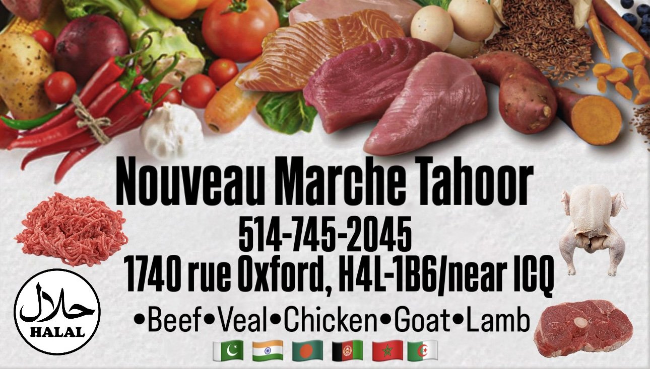 Nouveau Marché Tahoor storefront on Rue D'Oxford
